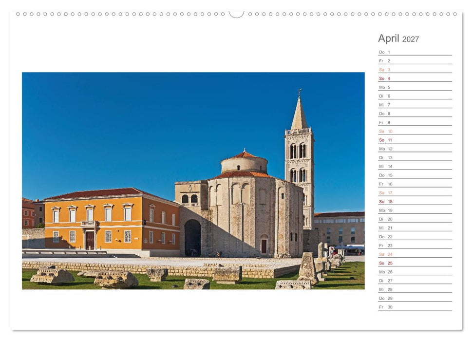 Kroatien, Terminplaner (CALVENDO Premium Wandkalender 2027)