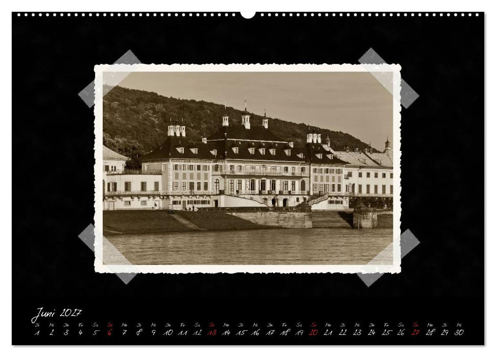Dresden - Ein Kalender mit Fotografien wie aus einem alten Fotoalbum (CALVENDO Wandkalender 2027)