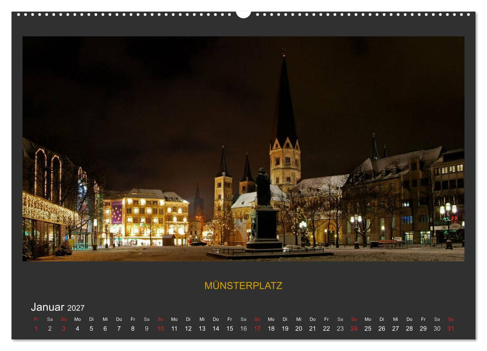 BONNER NACHTFARBEN (CALVENDO Premium Wandkalender 2027)