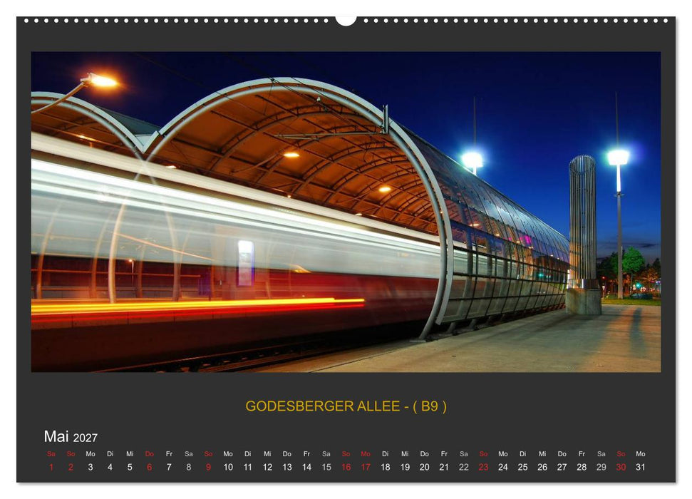 BONNER NACHTFARBEN (CALVENDO Premium Wandkalender 2027)