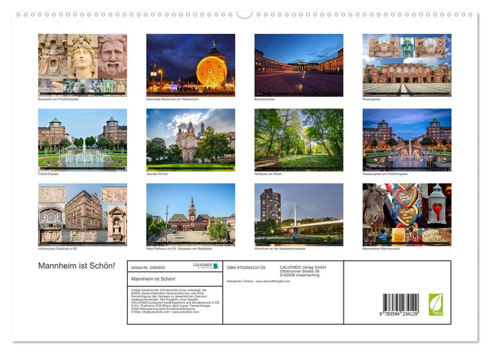 Mannheim ist Schön! (CALVENDO Premium Wandkalender 2027)