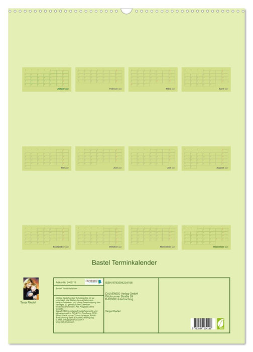 Bastel Terminkalender (CALVENDO Wandkalender 2027)