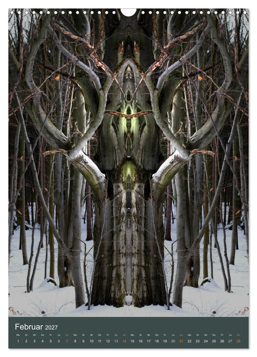 Spiegelwelten - Botschaften der Naturwesen (CALVENDO Wandkalender 2027)