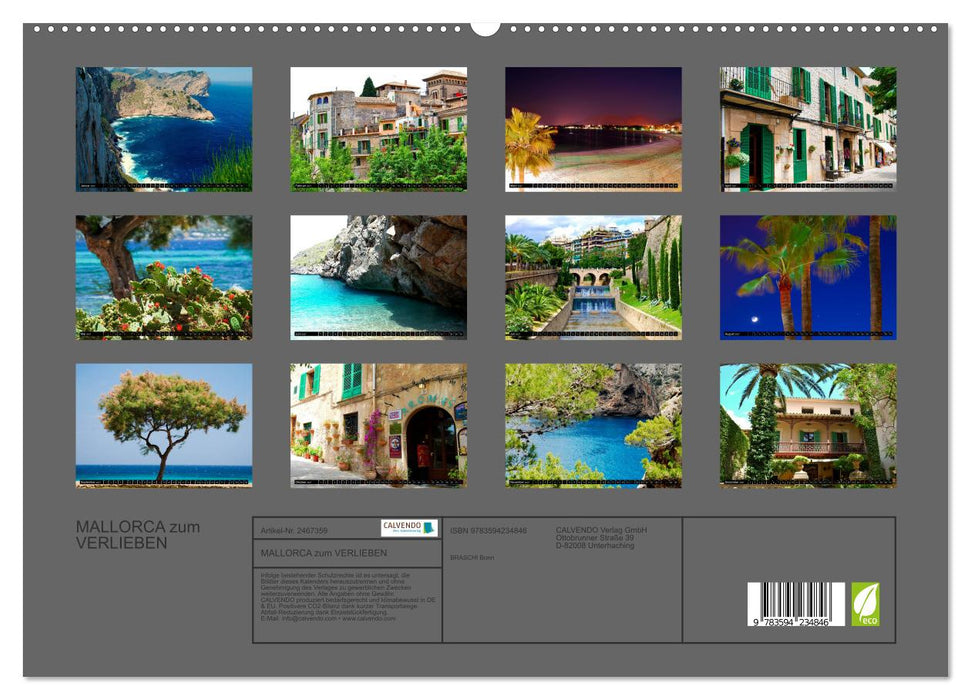 MALLORCA zum VERLIEBEN (CALVENDO Premium Wandkalender 2027)