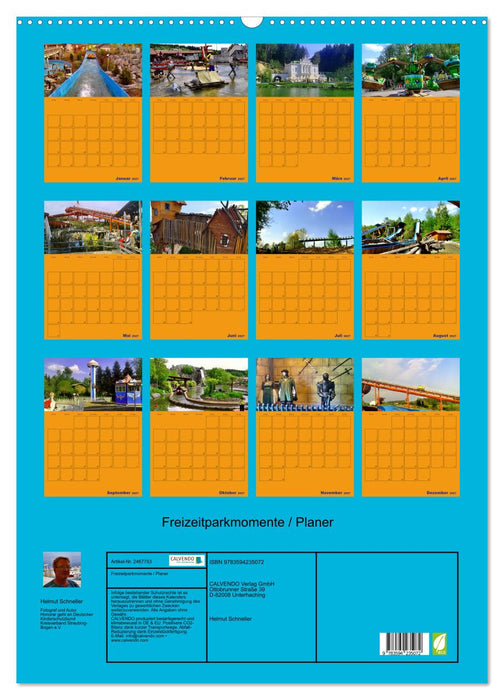 Freizeitparkmomente / Planer (CALVENDO Wandkalender 2027)