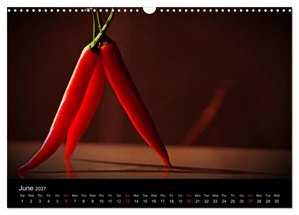 Hot Chili Calendar Great Britain Edition (CALVENDO Monthly Calendar 2027)