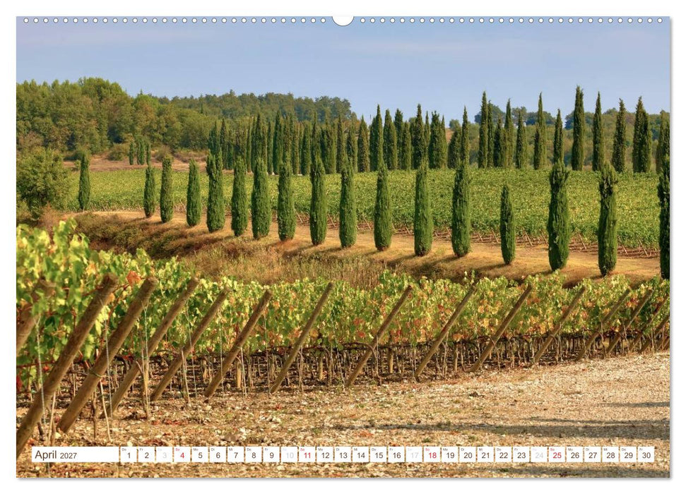 Toskana - Goldene Farben des toskanischen Herbstes (CALVENDO Premium Wandkalender 2027)