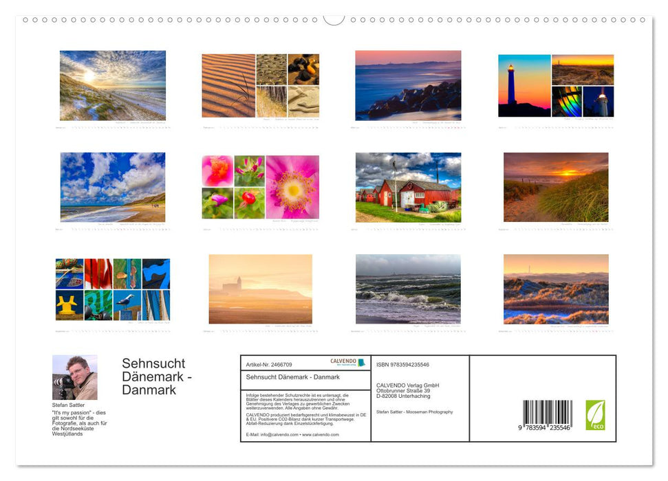 Sehnsucht Dänemark - Danmark (CALVENDO Premium Wandkalender 2027)