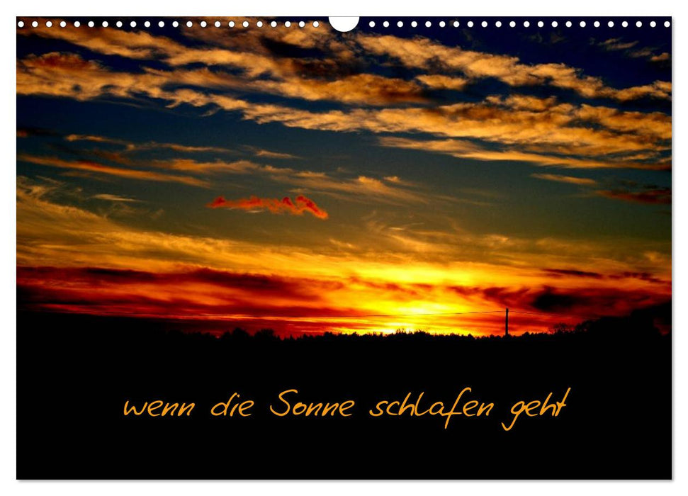 wenn die Sonne schlafen geht (CALVENDO Wandkalender 2027)