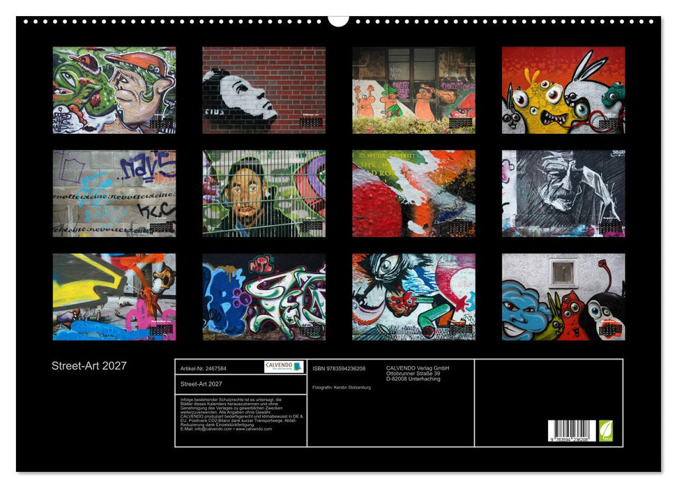 Street-Art 2027 (CALVENDO Wandkalender 2027)