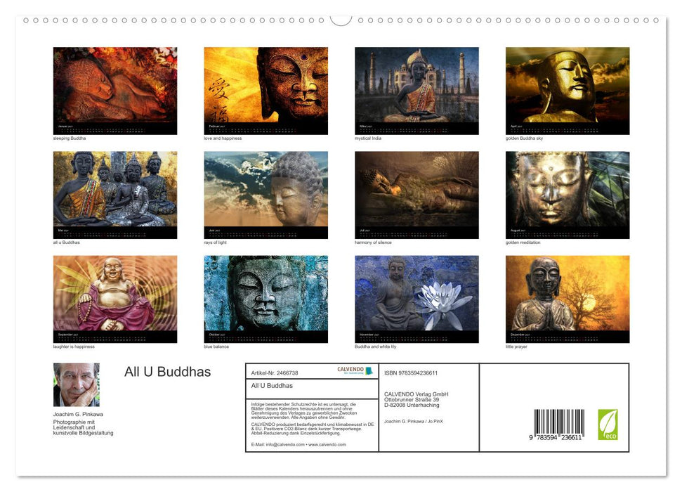 All U Buddhas (CALVENDO Premium Wandkalender 2027)