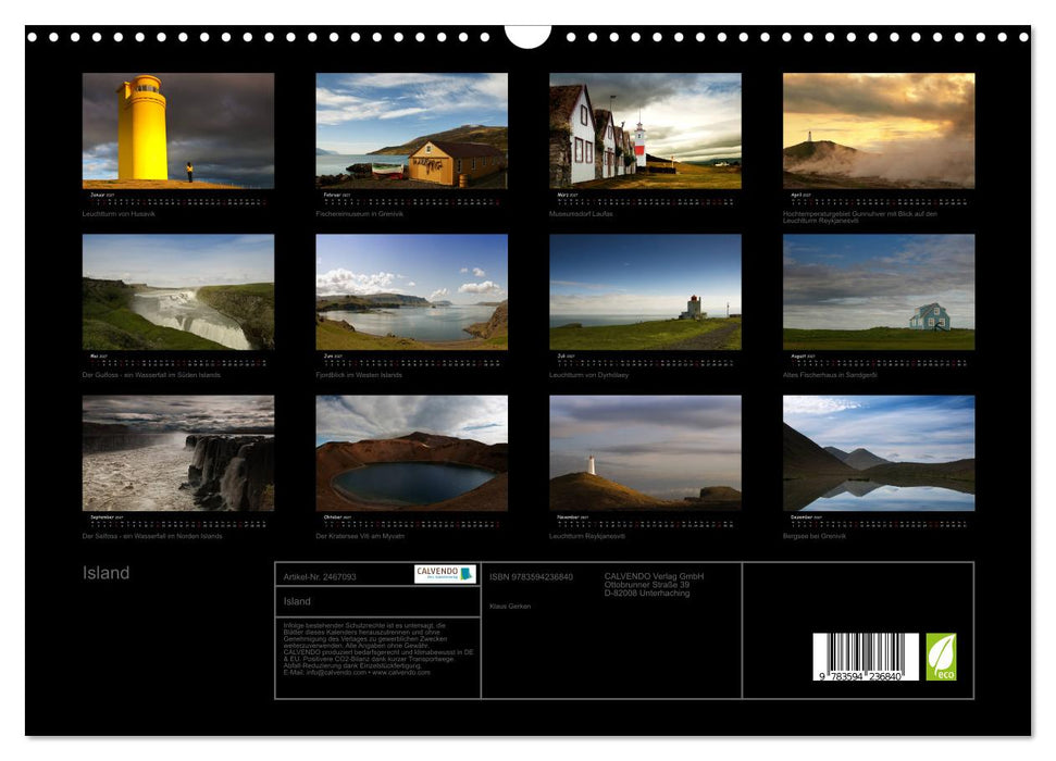 Island (CALVENDO Wandkalender 2027)
