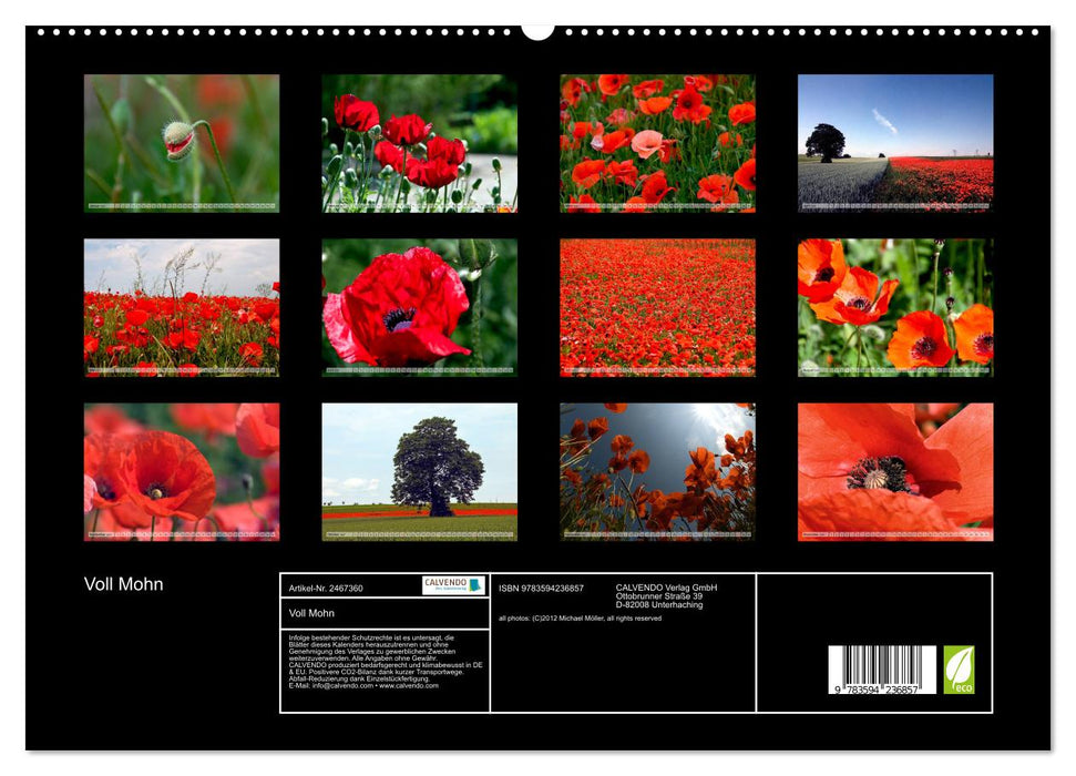 Voll Mohn (CALVENDO Premium Wandkalender 2027)