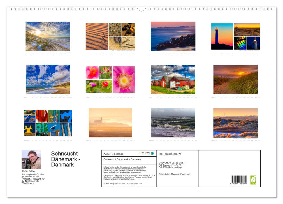 Sehnsucht Dänemark - Danmark (CALVENDO Wandkalender 2027)