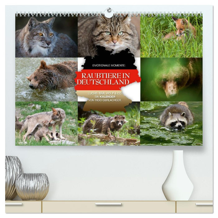 Emotionale Momente: Raubtiere in Deutschland (CALVENDO Premium Wandkalender 2027)
