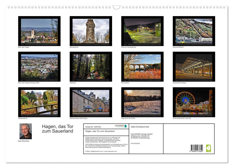 Hagen, das Tor zum Sauerland (CALVENDO Wandkalender 2027)