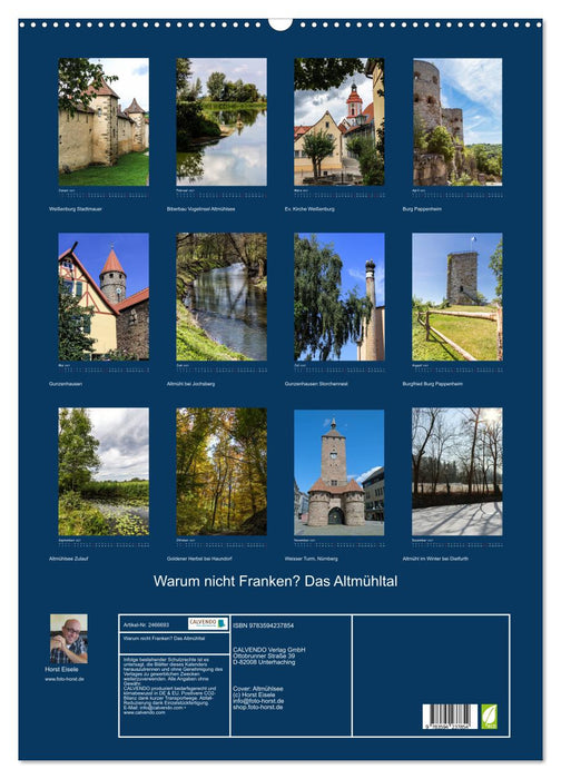 Warum nicht Franken? Das Altmühltal (CALVENDO Wandkalender 2027)