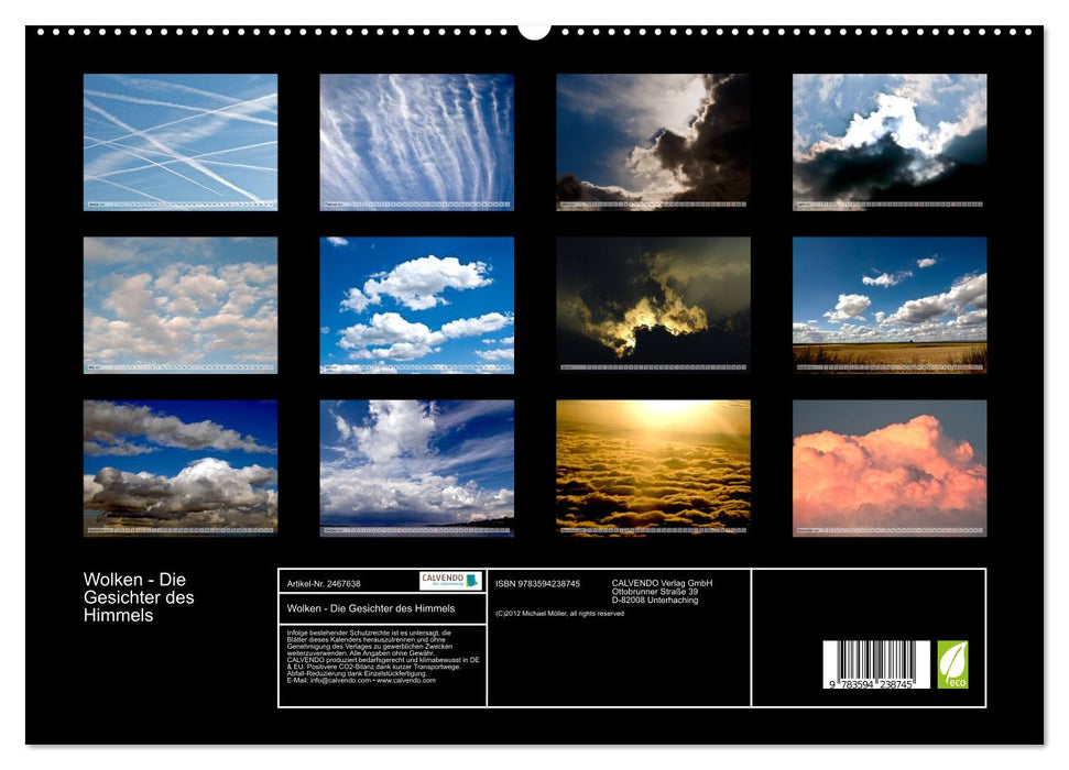 Wolken - Die Gesichter des Himmels (CALVENDO Premium Wandkalender 2027)