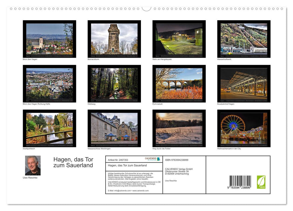 Hagen, das Tor zum Sauerland (CALVENDO Premium Wandkalender 2027)
