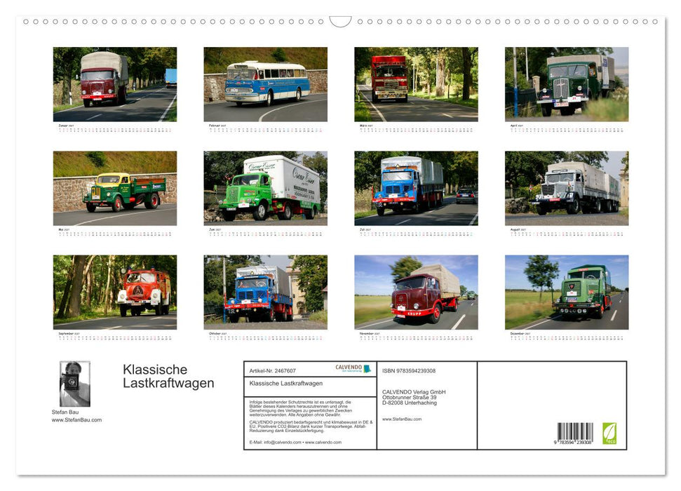 Klassische Lastkraftwagen (CALVENDO Wandkalender 2027)