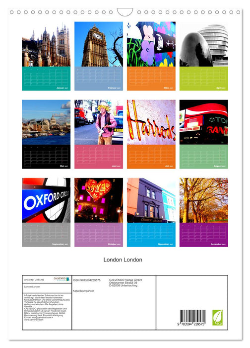London London (CALVENDO Wandkalender 2027)