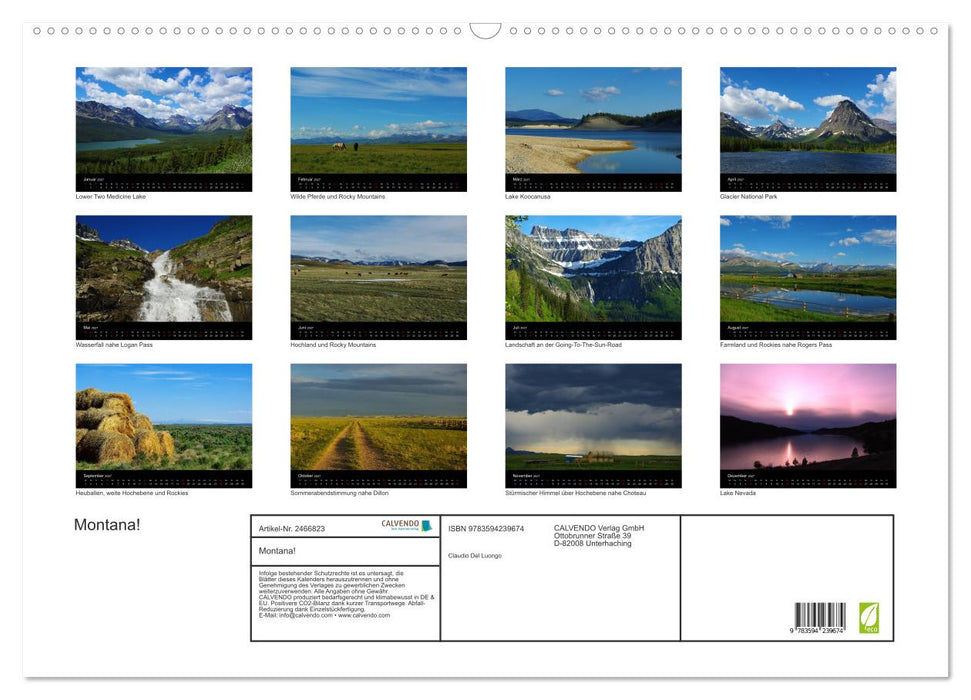 Montana! (CALVENDO Wandkalender 2027)
