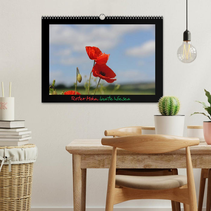 Roter Mohn, bunte Wiesen (CALVENDO Wandkalender 2027)