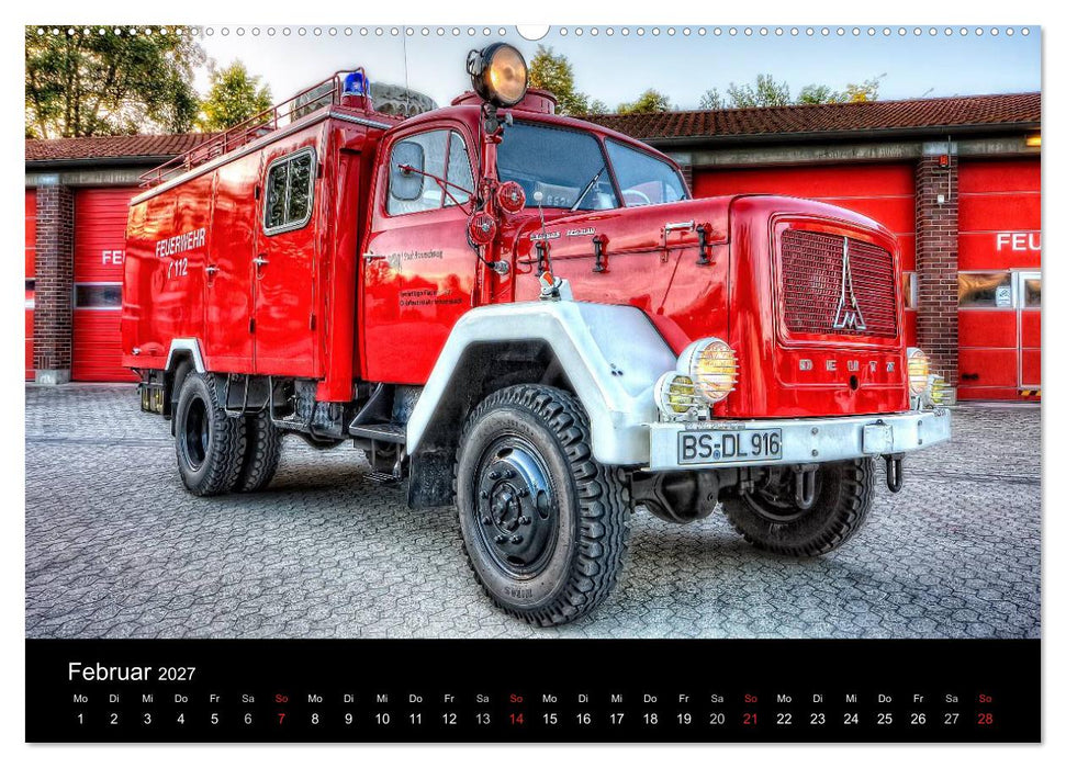 Einsatzfahrzeuge (CALVENDO Wandkalender 2027)