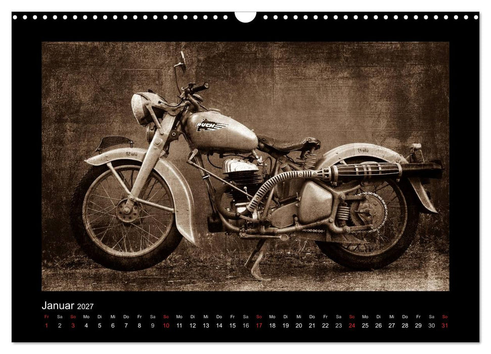 Motorrad Oldtimer (CALVENDO Wandkalender 2027)