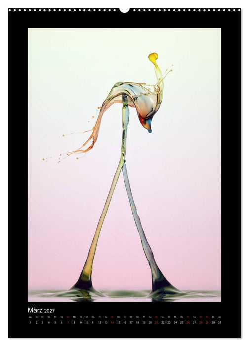 Liquid Art - Wassertropfen in Perfektion (CALVENDO Wandkalender 2027)