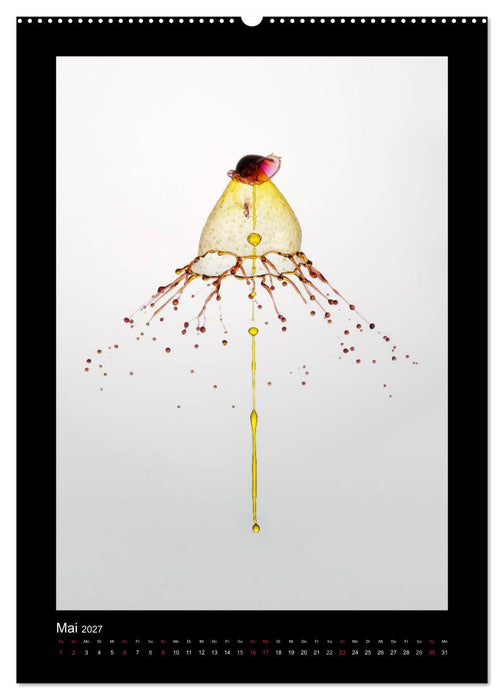 Liquid Art - Wassertropfen in Perfektion (CALVENDO Wandkalender 2027)