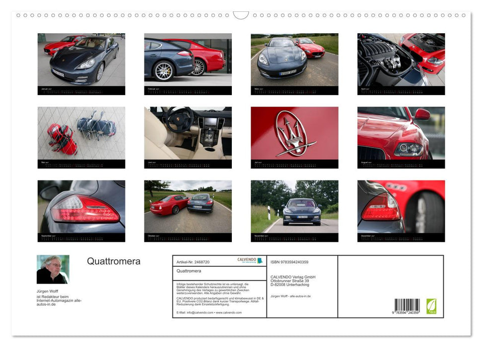 Quattromera (CALVENDO Wandkalender 2027)