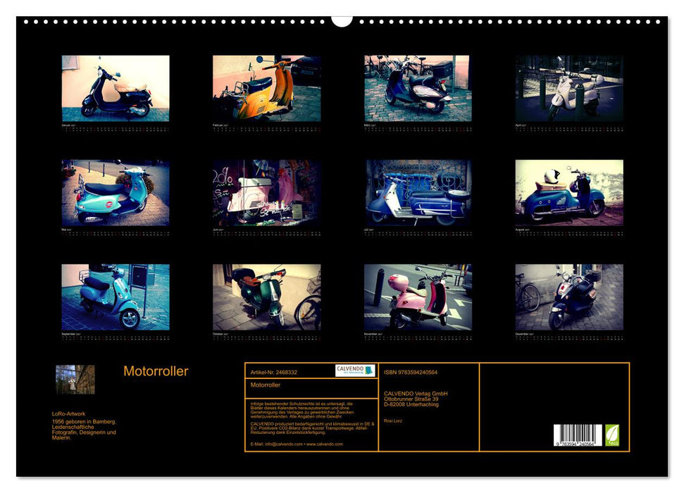 Motorroller (CALVENDO Wandkalender 2027)