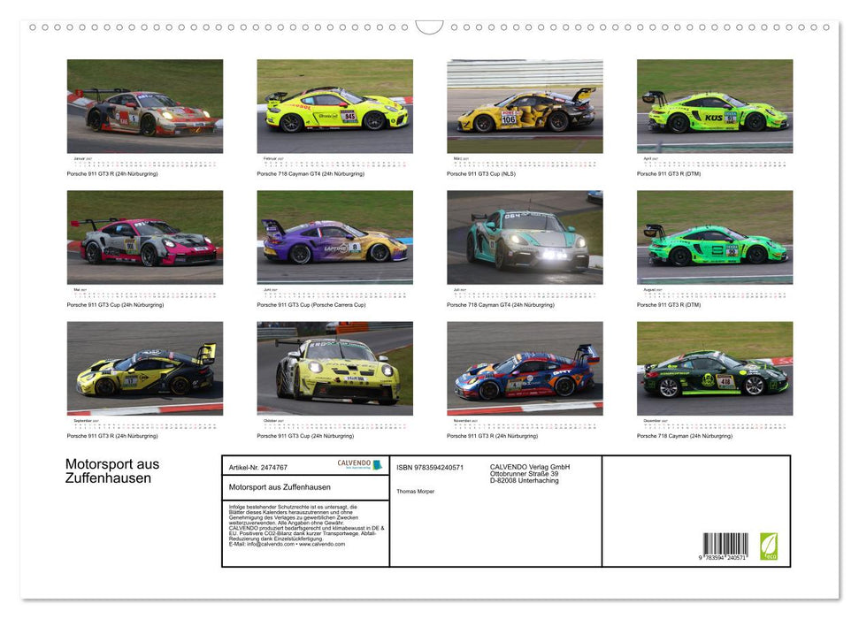 Motorsport aus Zuffenhausen (CALVENDO Wandkalender 2027)