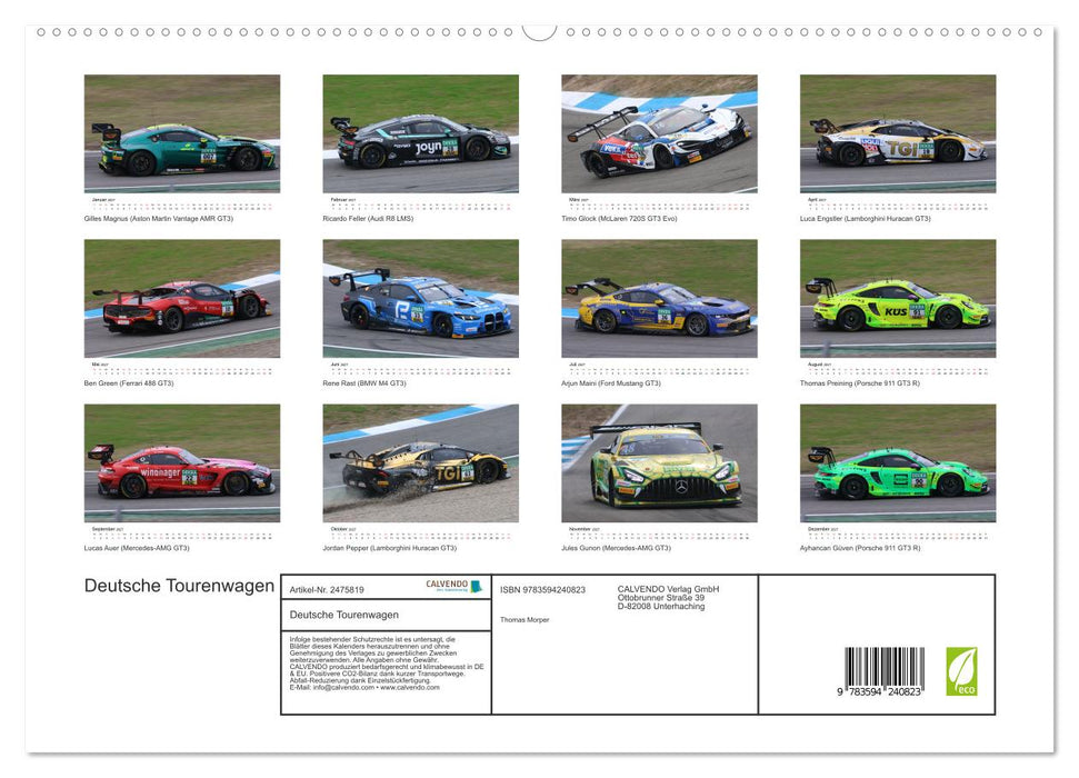 Deutsche Tourenwagen (CALVENDO Premium Wandkalender 2027)