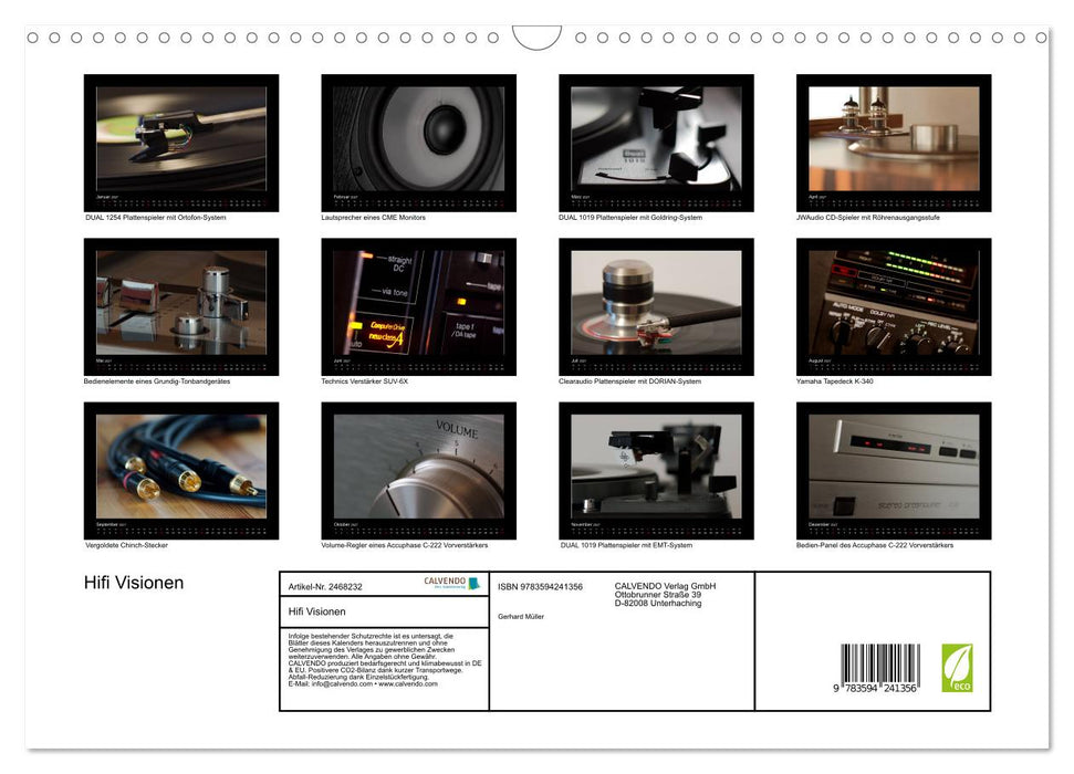Hifi Visionen (CALVENDO Wandkalender 2027)
