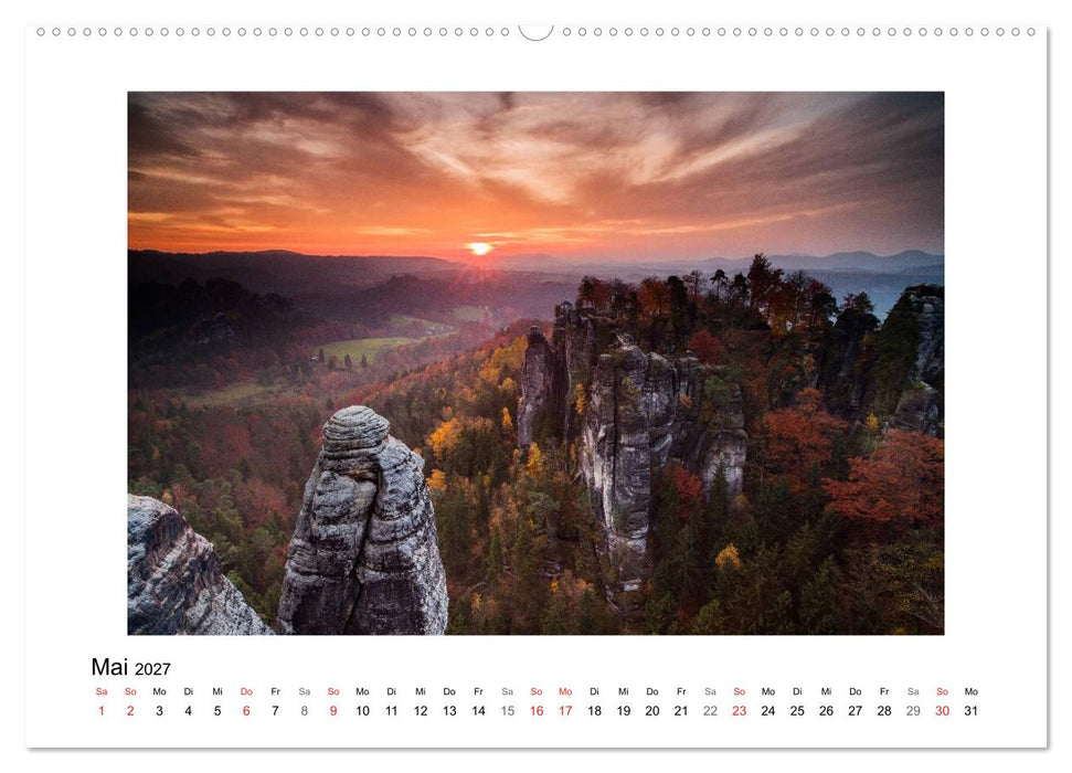 Bastei - Sächsische Schweiz (CALVENDO Wandkalender 2027)