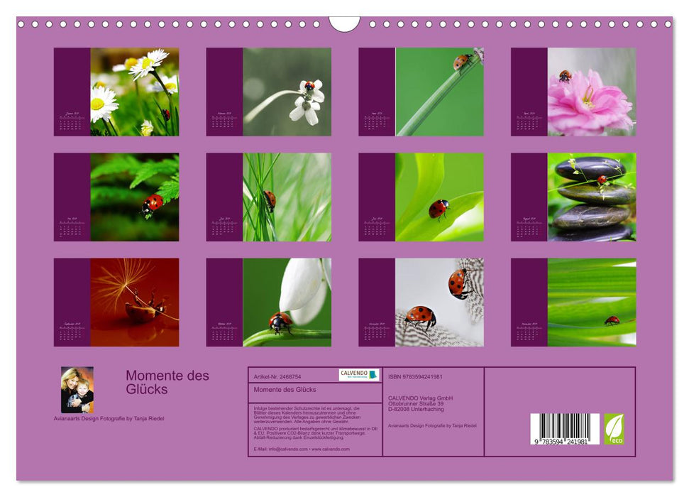 Momente des Glücks (CALVENDO Wandkalender 2027)