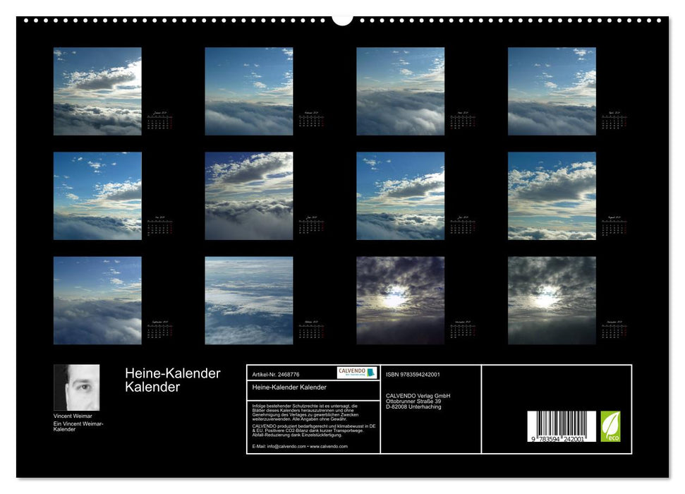 Heine-Kalender Kalender (CALVENDO Premium Wandkalender 2027)