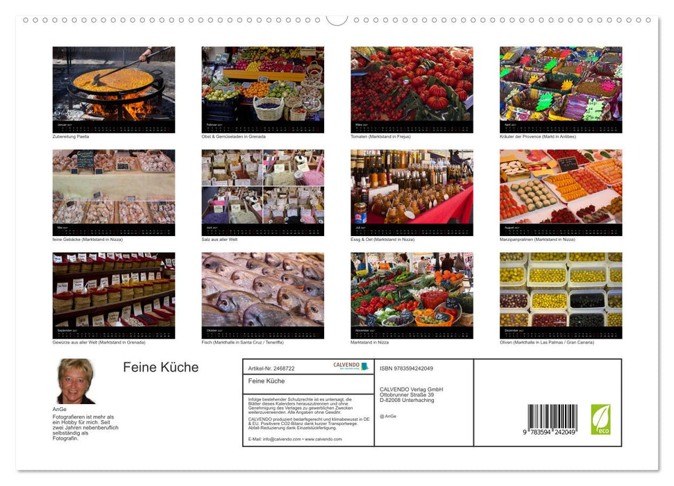 Feine Küche (CALVENDO Premium Wandkalender 2027)