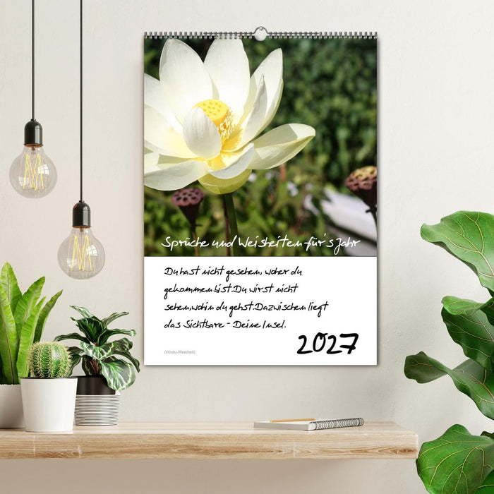 Sprüche und Weisheiten für´ s Jahr (CALVENDO Wandkalender 2027)