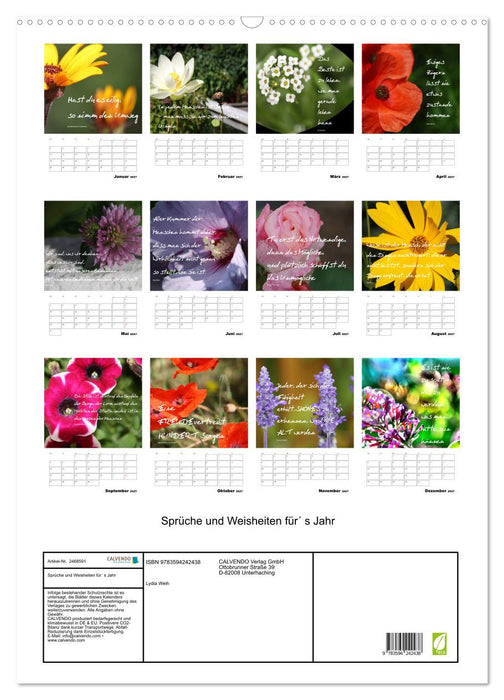 Sprüche und Weisheiten für´ s Jahr (CALVENDO Wandkalender 2027)
