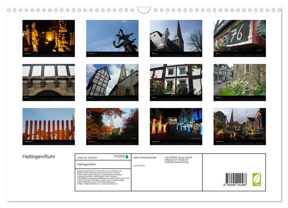 Hattingen/Ruhr (CALVENDO Wandkalender 2027)