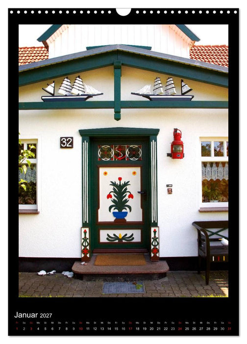 Haustüren in Prerow (CALVENDO Wandkalender 2027)
