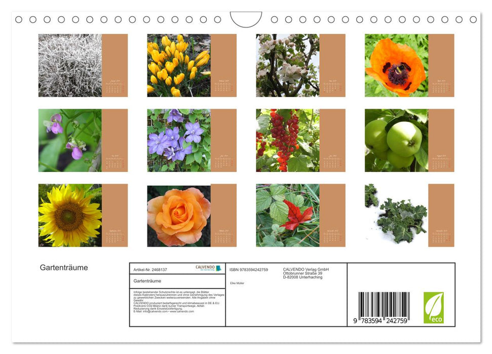 Gartenträume (CALVENDO Wandkalender 2027)