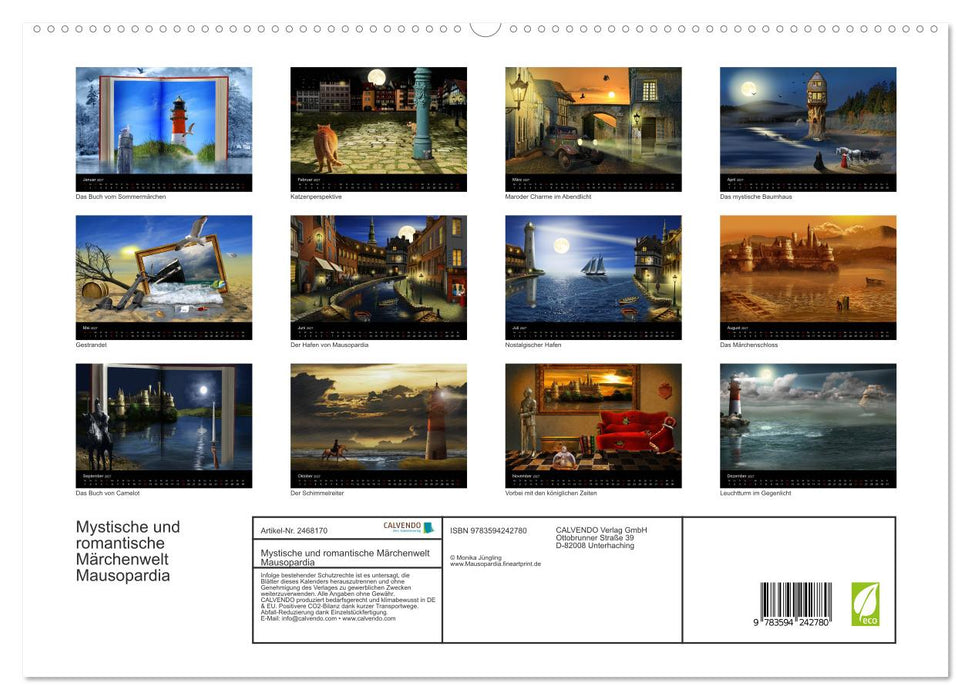 Mystische und romantische Märchenwelt Mausopardia (CALVENDO Premium Wandkalender 2027)