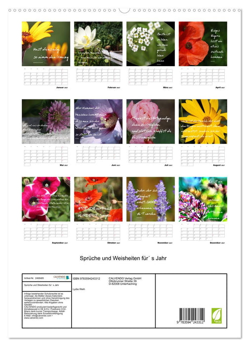 Sprüche und Weisheiten für´ s Jahr (CALVENDO Premium Wandkalender 2027)