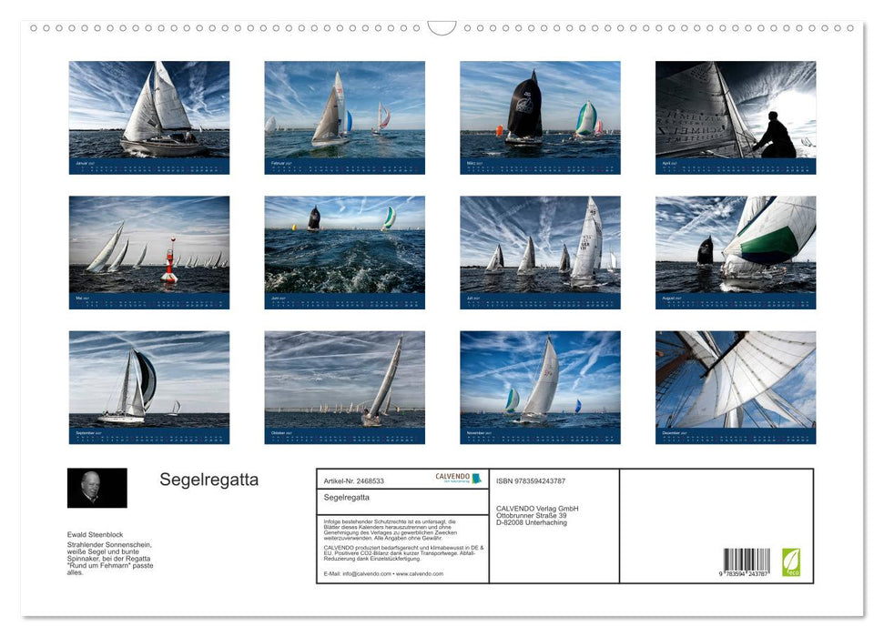 Segelregatta (CALVENDO Wandkalender 2027)