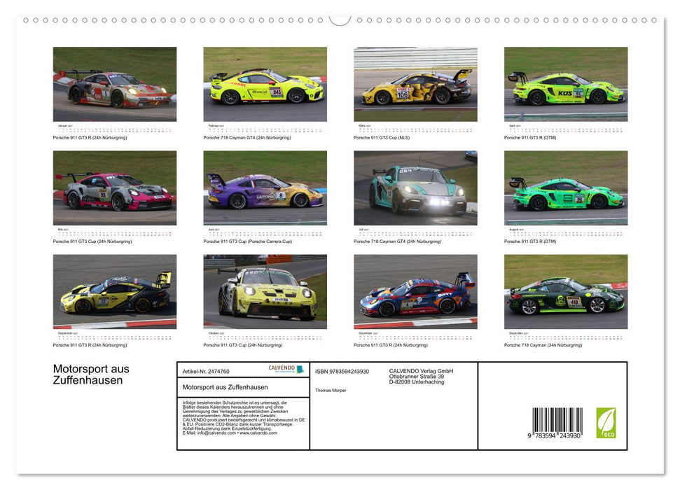 Motorsport aus Zuffenhausen (CALVENDO Premium Wandkalender 2027)