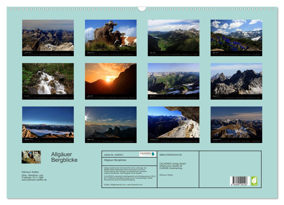 Allgäuer Bergblicke (CALVENDO Wandkalender 2027)